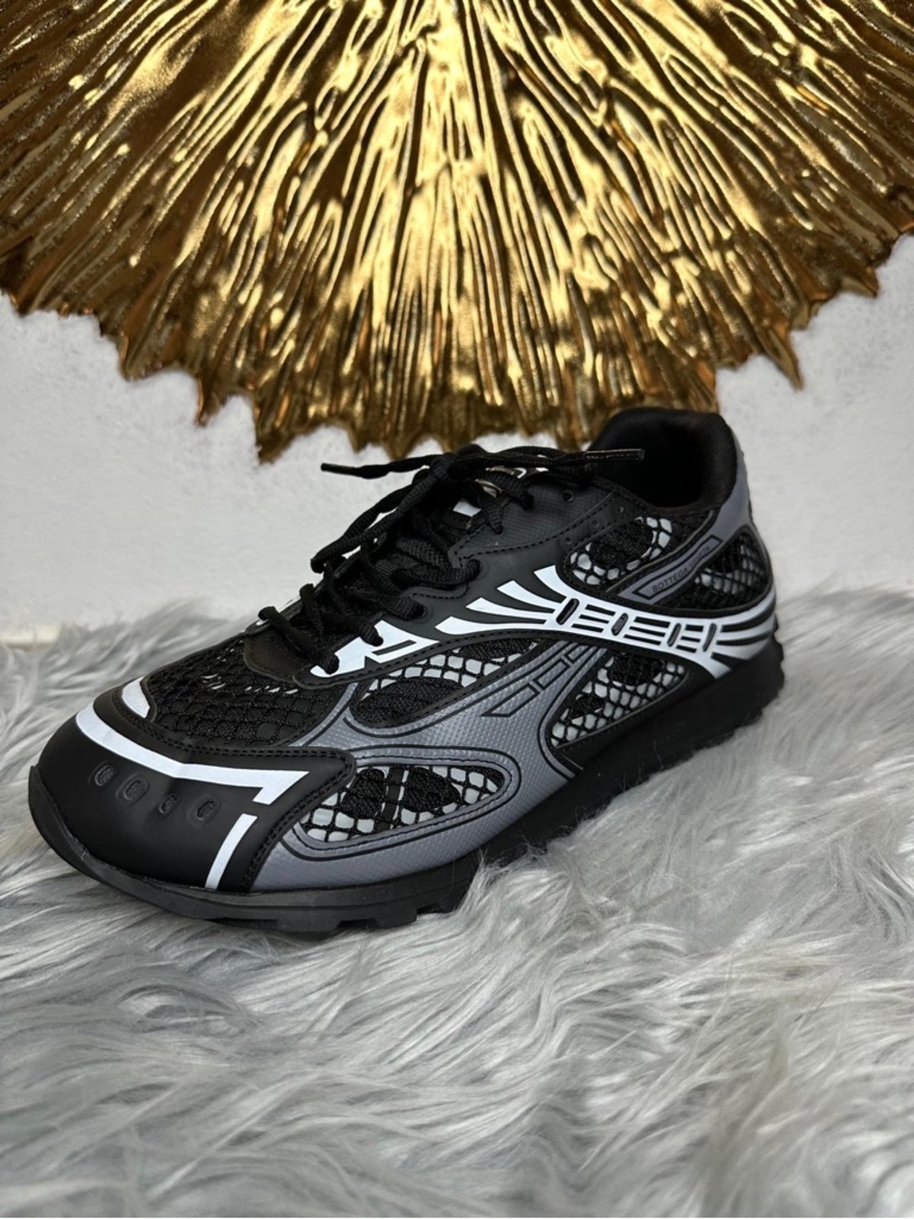 Men's Black and Gray Athletic Sneaker